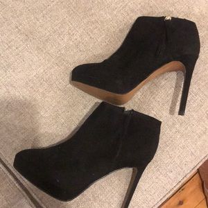 High heel booties